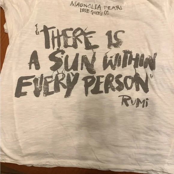 Cherub Graphic Tee with Blue Wings Sun Within Viggio Tee - Picture 2 of 2